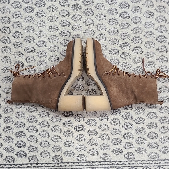 Free People Shoes - Free People Tan Lace-Up Boots